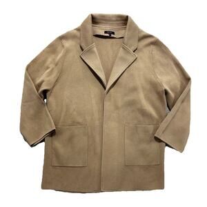 Quince 100% Organic Cotton Knit Blazer |Camel | Women’s XL